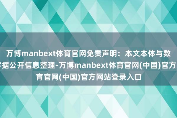 万博manbext体育官网免责声明：本文本体与数据由不雅点字据公开信息整理-万博manbext体育官网(中国)官方网站登录入口
