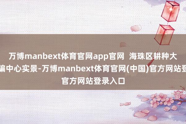 万博manbext体育官网app官网 海珠区耕种大数据诓骗中心实景-万博manbext体育官网(中国)官方网站登录入口