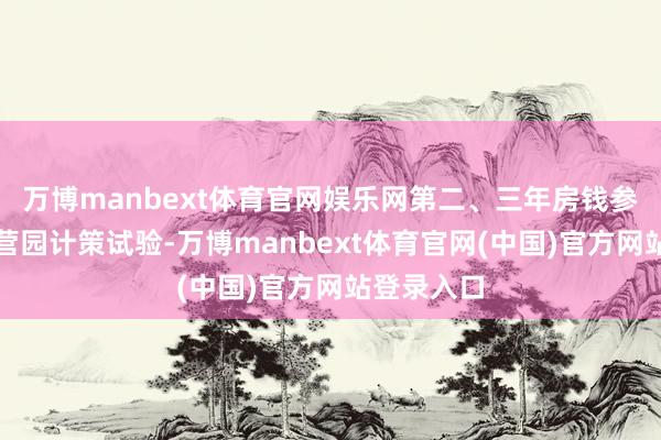 万博manbext体育官网娱乐网第二、三年房钱参照产业合营园计策试验-万博manbext体育官网(中国)官方网站登录入口