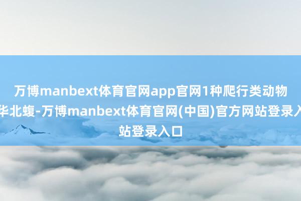 万博manbext体育官网app官网1种爬行类动物：华北蝮-万博manbext体育官网(中国)官方网站登录入口