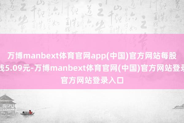 万博manbext体育官网app(中国)官方网站每股净金钱5.09元-万博manbext体育官网(中国)官方网站登录入口