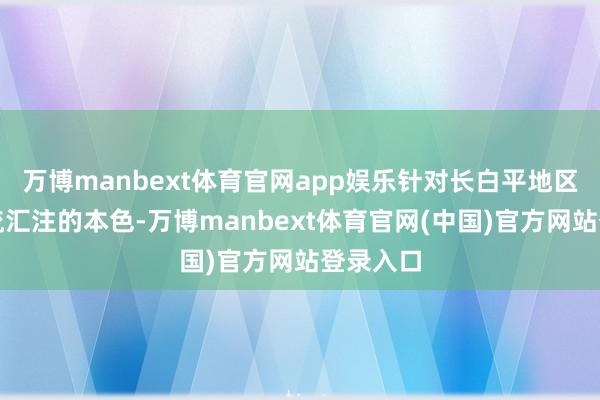 万博manbext体育官网app娱乐针对长白平地区旅游客流汇注的本色-万博manbext体育官网(中国)官方网站登录入口